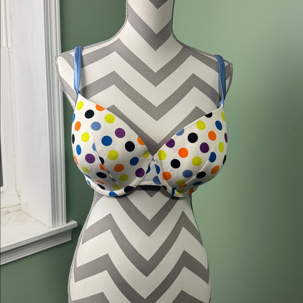 Cacique polka dot bra 40 DD